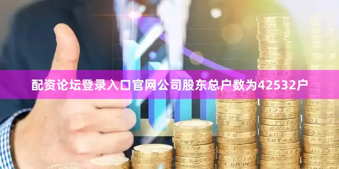 配资论坛登录入口官网公司股东总户数为42532户